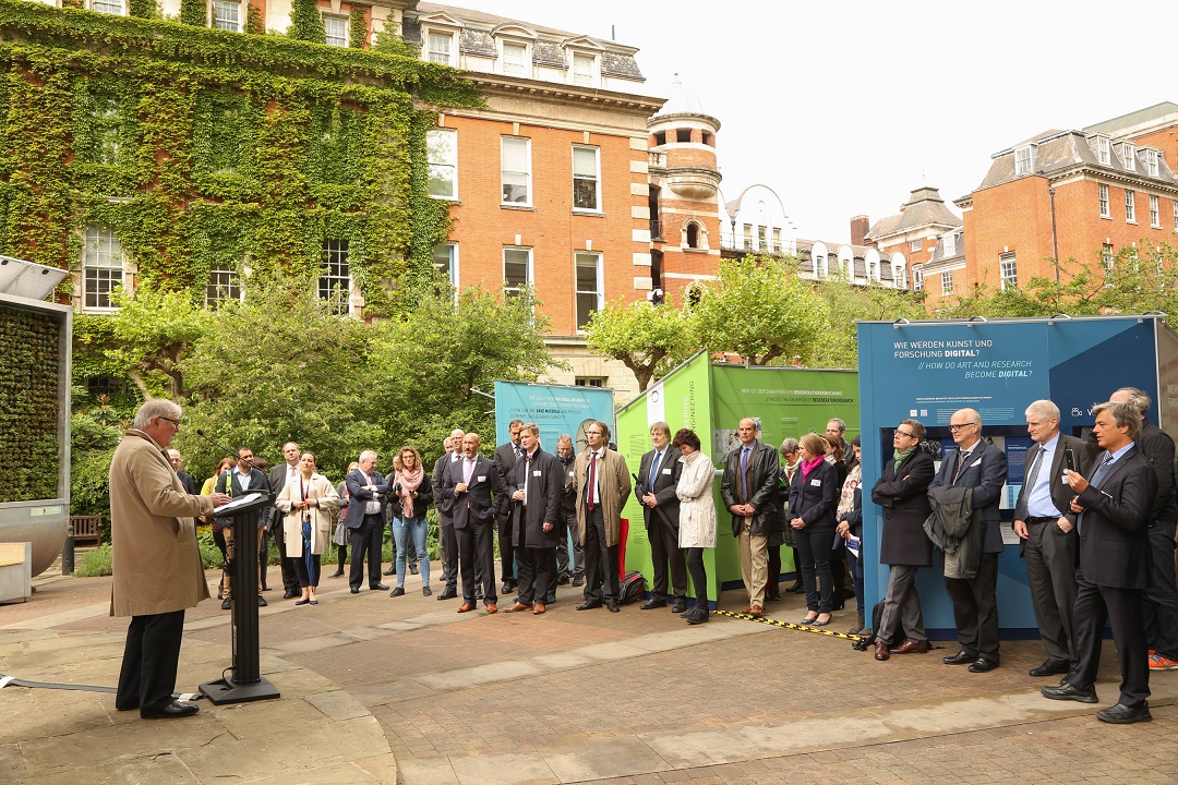 Opening of an exhibition at King's College London